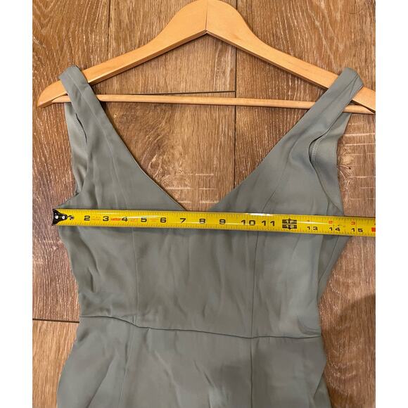 Show Me Your Mumu Womens XXS Jenn Maxi Sleeveless Dress Backless Sage Green NWT - Picture 7 of 11